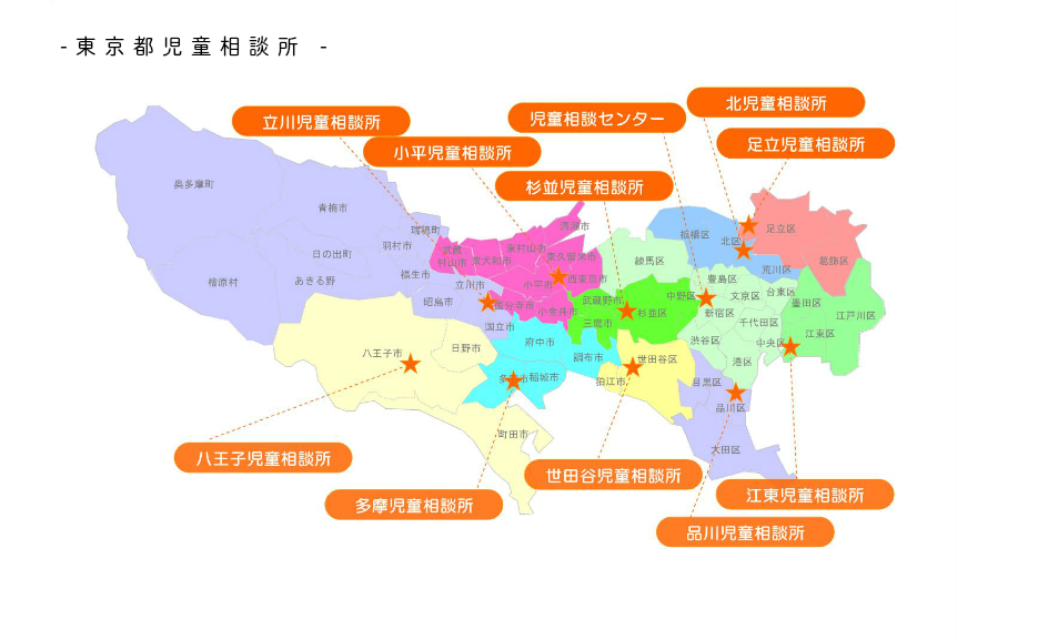 東京都の児童相談所一覧