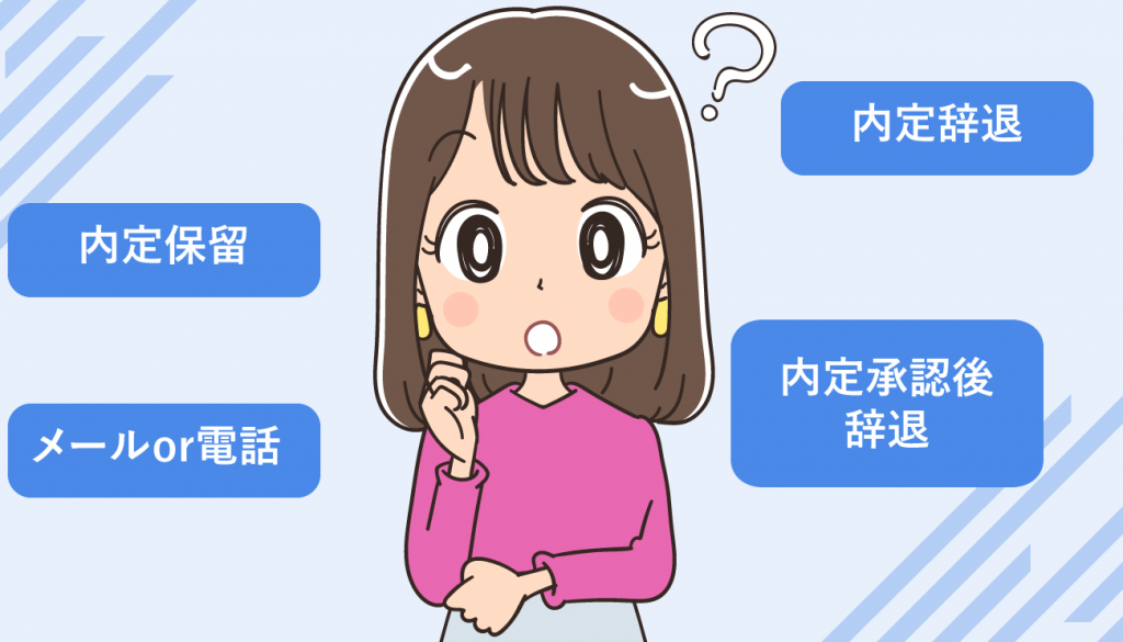 看護師の転職・中途採用で内定辞退・保留する例文・内定承諾後に辞退