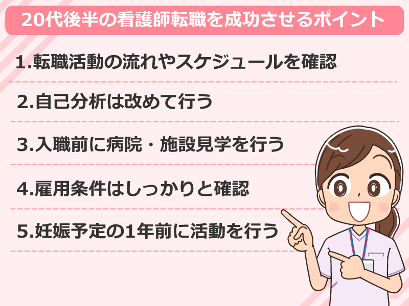 20代後半の看護師転職を成功させるポイント