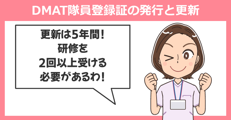 DMAT隊員登録証の発行と更新