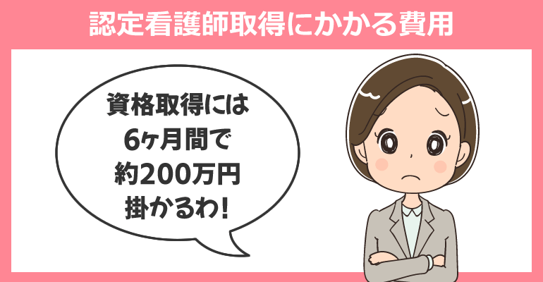 認定看護師取得にかかる費用一覧（例）