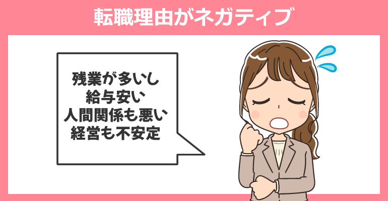 看護師面接でネガティブな転職理由を伝えている様子