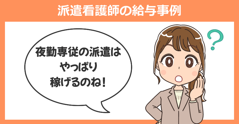 派遣看護師の給与事例