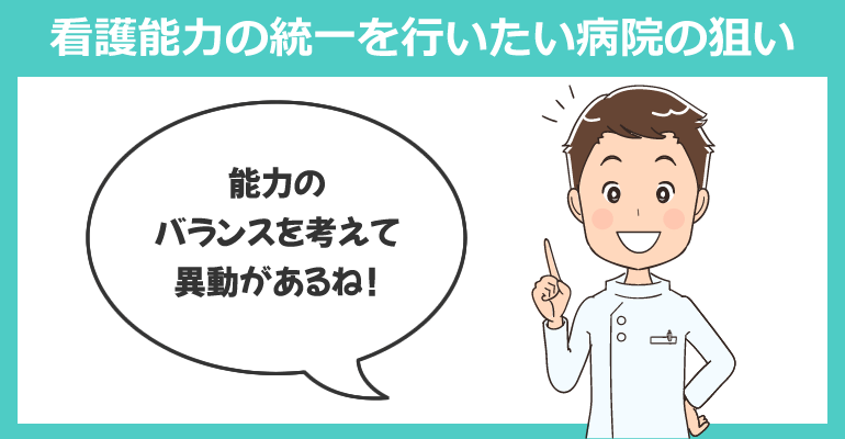 看護能力の統一を行いたい病院の狙い