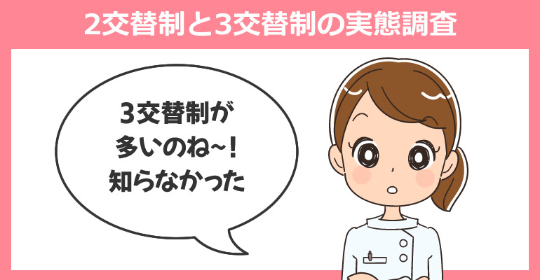 看護師の2交代制と3交代制の実態調査