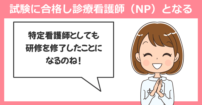 試験に合格し、診療看護師（NP）となる