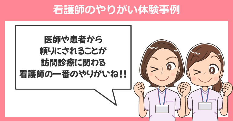 訪問診療における看護師のやりがい体験事例