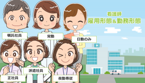看護師の雇用形態の種類と転職で知っておきたい勤務形態