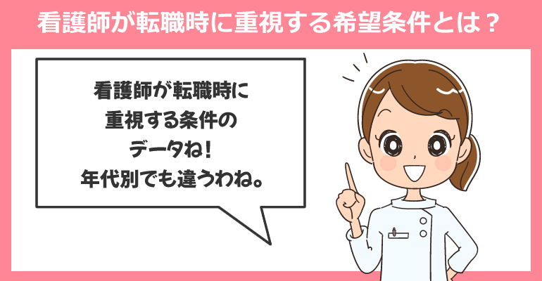 看護師が転職時に重視する希望条件とは?