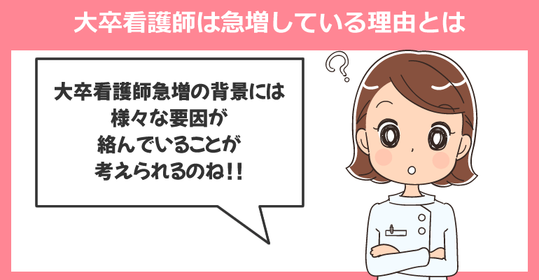 大卒看護師は急増している理由とは