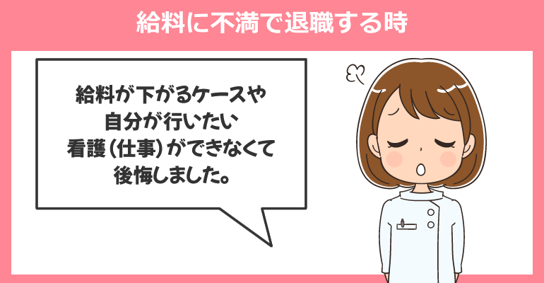 給料に不満で退職する時