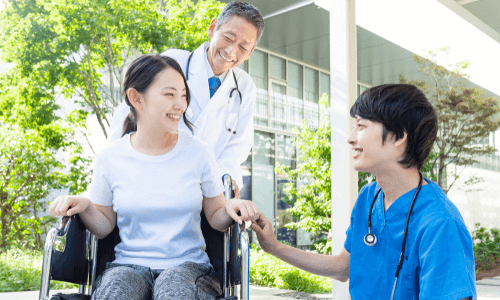 回復していく患者の過程を見ることができる
