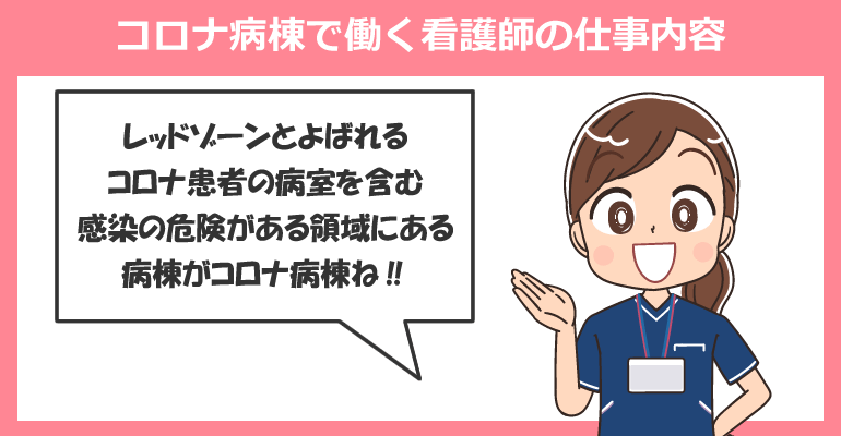 コロナ病棟(中等症)で働く看護師の仕事内容